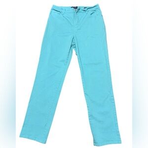 Gloria Vanderbilt Women's High Rise Turquoise Jeans